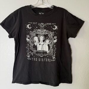 Hocus Pocus Short Sleeve‎ Graphic T-Shirt - Black Womens Size Small Halloween